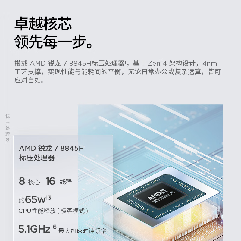 【爆款】ThinkPad联想ThinkBook 16+AMD锐龙R7 8845H/7840H游戏级处理器32G1T轻薄便携笔记本电脑官方旗舰店