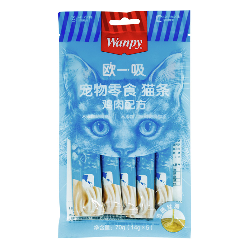 顽皮欧一吸猫条零食幼小猫成猫湿粮营养开胃增肥发腮亮毛猫粮罐头 - 图0