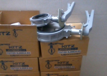 进口日本北泽蝶阀 10XJMEA铝合金蝶阀 KITZ手动蝶阀 对夹式蝶阀 - 图0