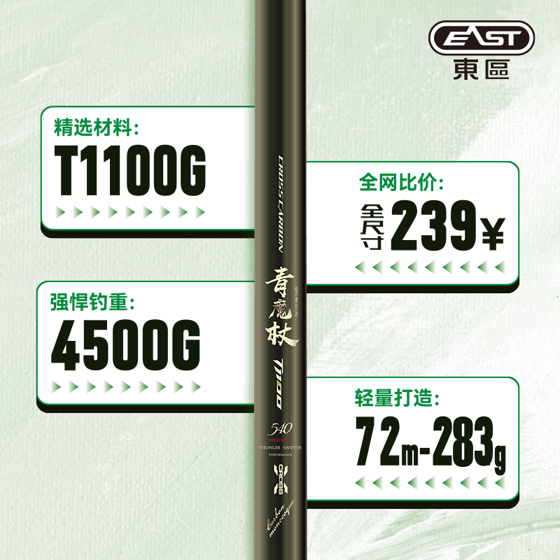 东区钓具2025新品青魔杖T1100大物竿巨物鱼竿碳素大物竿鲢鳙手竿,淘宝优惠券,粉丝福利购,淘宝优惠卷