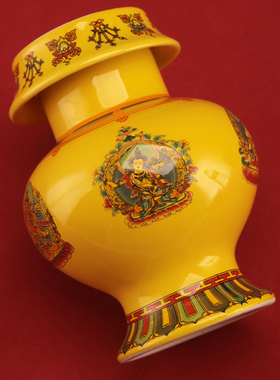 前家用摆件陶瓷文殊宝瓶