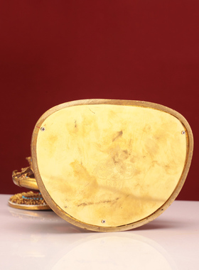 藏式纯铜七寸四臂观音像佛供奉摆件精品全身1尺家用装物尼泊尔民