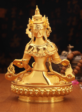 藏式金刚萨埵像神像合金电镀客厅精工佛台吉祥供奉摆件佛像家用