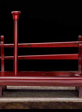 台湾博能堂帝钟盘地钟木鱼板架地钟盘托盘小木鱼架帝钟架家用摆件