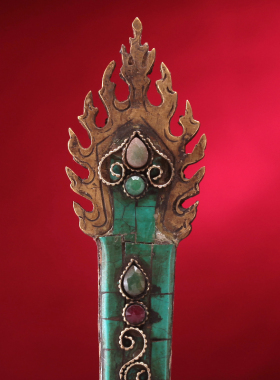 藏式黄铜工艺品尼泊尔器摆件