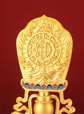 藏式合金十相自在文殊九宫八卦摆件十二生肖吉祥如意莲花摆件家用