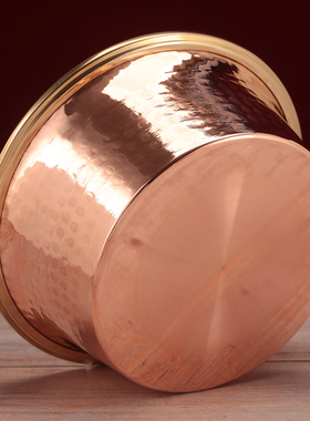 平底摆件供水杯红铜家用