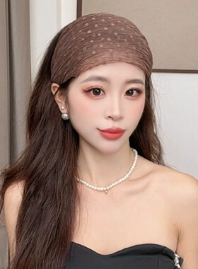 2026韩版宽边发箍发带遮白发头箍女防滑带齿显年轻时尚发饰大发卡