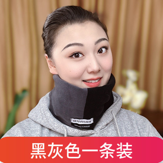 2025 autumn and winter new color matching warm neck scarf, versatile thickened double-layer mask neck cover, windproof scarf for men and women