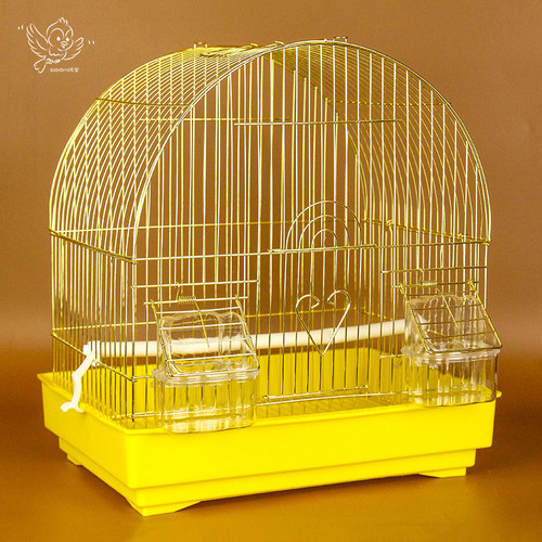 小型鹦鹉笼 虎皮牡丹文鸟笼 鸟用金属笼 珍珠鸟笼相思鸟 观赏鸟笼 - 图0