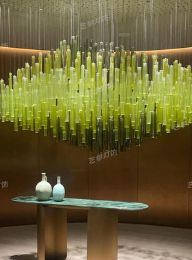 艺攀新中式竹节吊灯定制