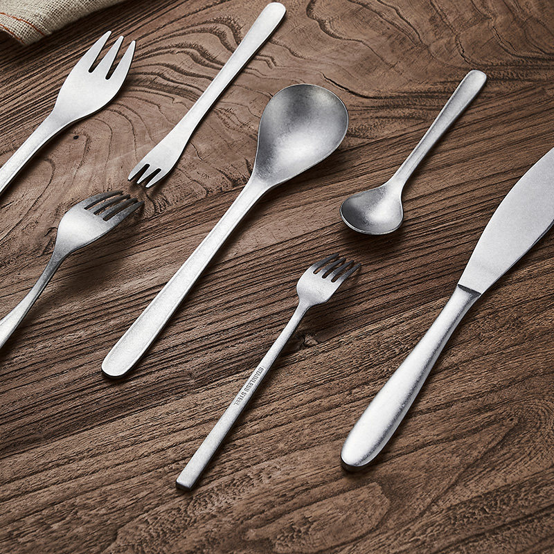 复古餐具高颜值西餐刀叉勺三件套ins不锈钢甜品勺蛋糕水果小叉子,淘宝优惠券,粉丝福利购,淘宝优惠卷
