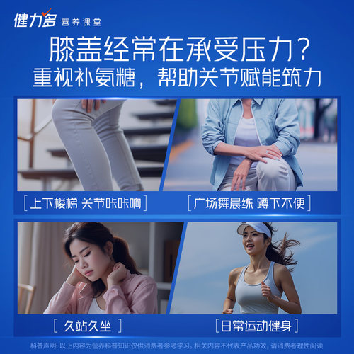 健力多氨糖软骨素钙片中老年护关节安糖疼官方旗舰店正品汤臣倍健 - 图0