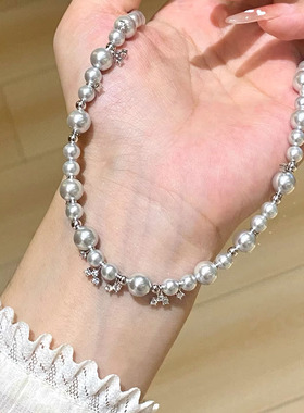 气泡星云项链气泡方糖锁骨链