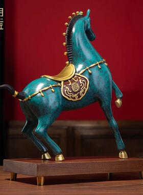 2026大明铜匠马上有钱摆件招财马到成功办公室玄关装饰品乔迁新居
