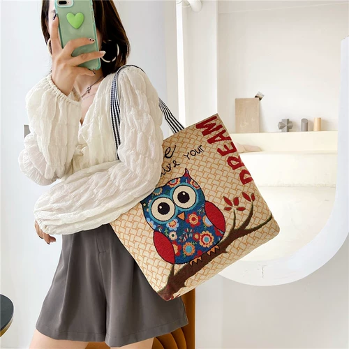 Шоппер для отдыха, мультяшный картхолдер, барсетка, сумка на одно плечо, тканевый мешок