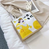 Шоппер, льняная сумка для отдыха, мобильный телефон для выхода на улицу, сумка для ланча для школьников