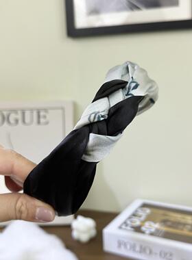 法式桑蚕丝发箍高颅顶气质高级感