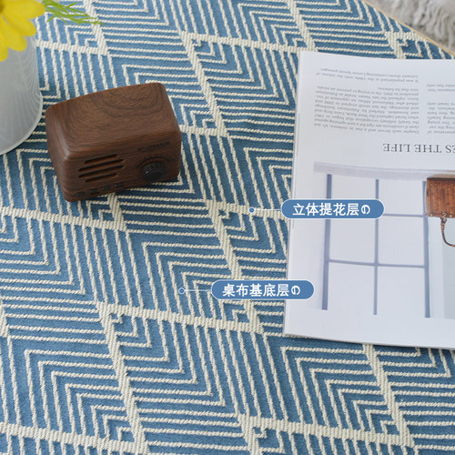 北欧茶几桌布ins风客厅家用电视柜盖布长方形防尘布简约棉麻日式 - 图1