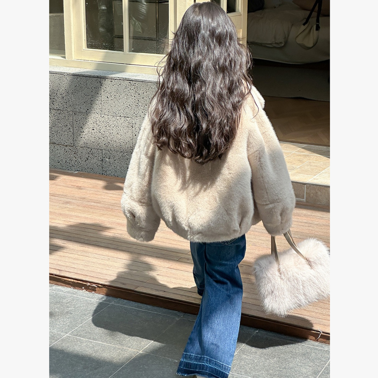 巴家 2492 女童立领仿水貂加厚皮草外套,淘宝优惠券,粉丝福利购,淘宝优惠卷