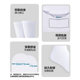 STANCE socks classic non-slip solid color socks mid-calf socks summer wear-resistant deodorant socks cotton socks men and women socks white socks