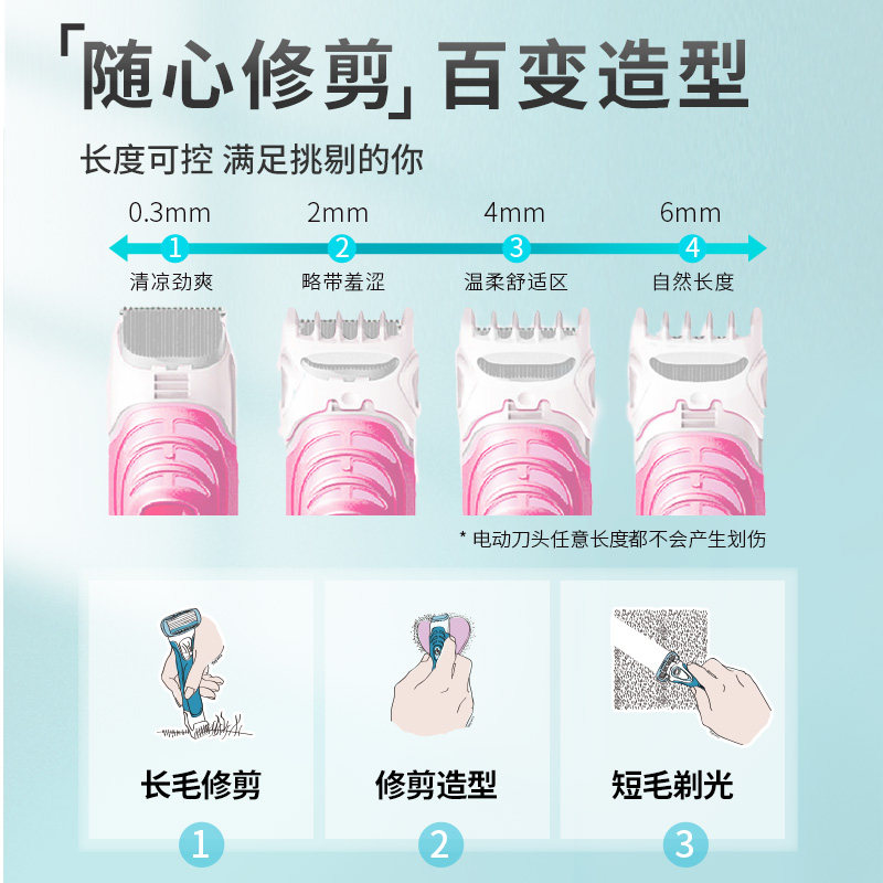 舒绮私处私密脱毛剃毛器 schick舒适龙瑞明新女士脱毛/剃毛器