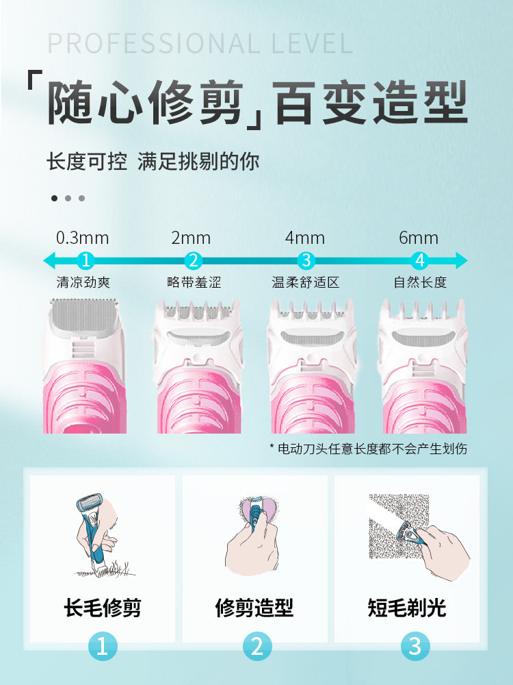 舒绮私处剃毛器私密女士脱毛刮毛刀 schick舒适龙瑞明新女士脱毛/剃毛器