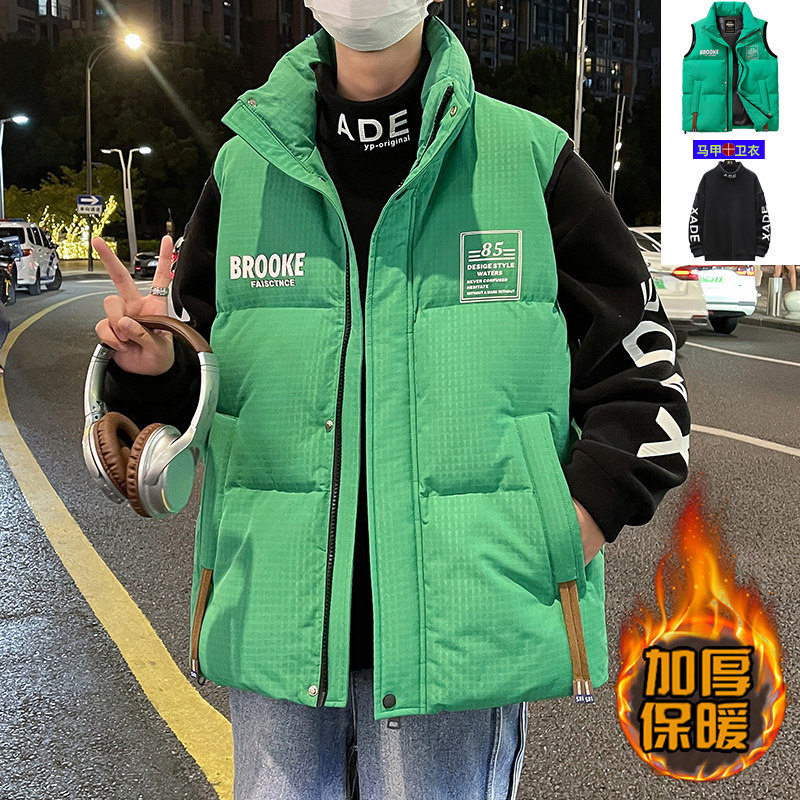 13青少年羽绒棉马甲男孩12岁15初中高中学生16大童秋冬装无袖外套,淘宝优惠券,粉丝福利购,淘宝优惠卷