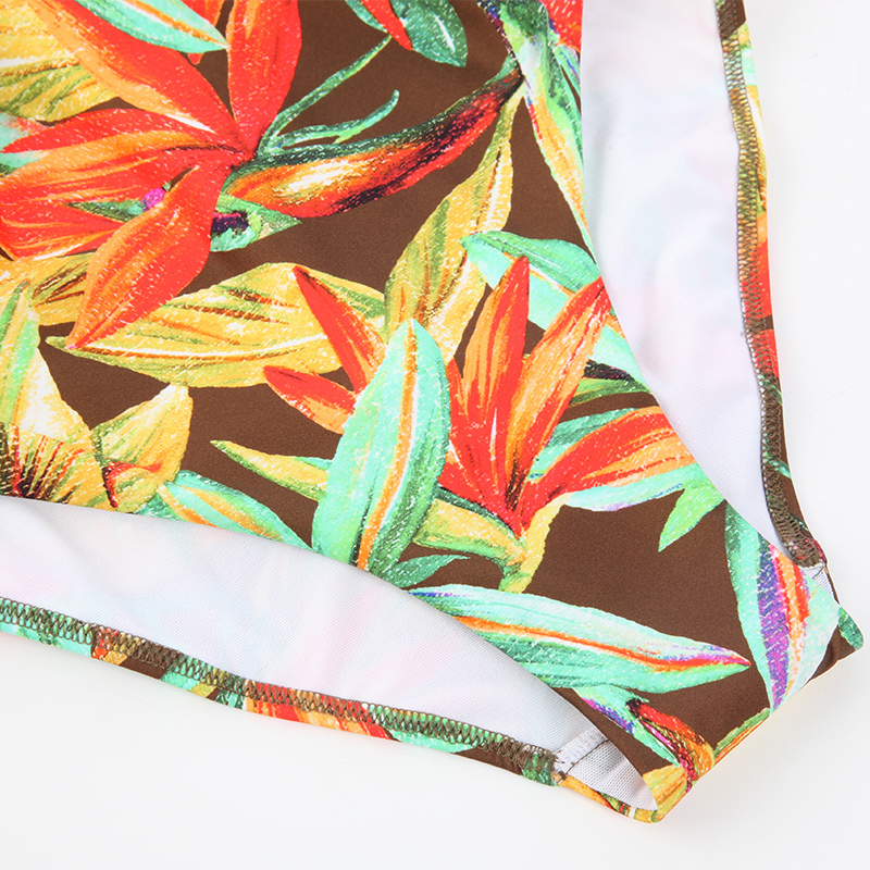 SELMARK 天堂鸟系列吊带三角连体泳衣性感显瘦度假泳衣BA058 - 图3