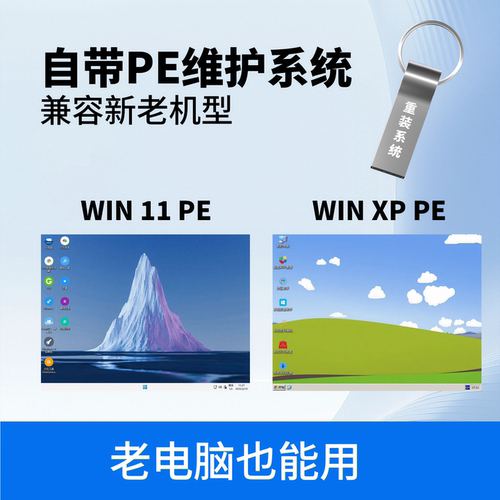 专业系统装机U盘64G全套系统无捆绑Win10/11兼容老电脑一对一安装 - 图1