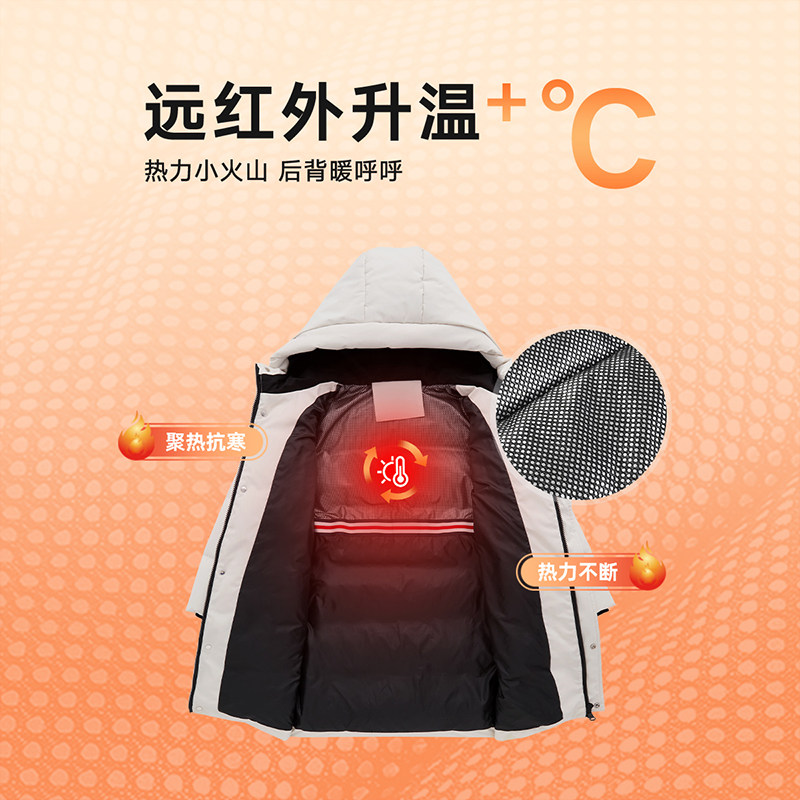 雪中飞2025儿童羽绒服蓄热中长款男女童工装极寒加厚中大童保暖冬,淘宝优惠券,粉丝福利购,淘宝优惠卷