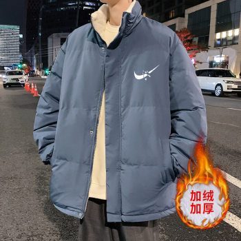 Jackets Men's Winter Down Jackets 2022 ຄູ່ຜົວເມຍໄວລຸ້ນໃຫມ່ຂອງຜູ້ຊາຍເຄື່ອງນຸ່ງຫົ່ມຝ້າຍ Trendy Jackets ຝ້າຍຜູ້ຊາຍ