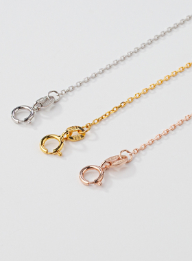 S925纯银十字链带珍珠空托项链