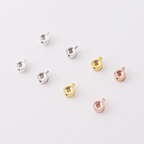 925纯银饰品配件包线扣简易收尾扣DIY手链项链线头固定结尾扣材料 - 图3