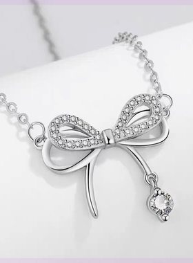 坠链均925银 范琦蝶梦项链女梦幻心月三秒灵动爱心生日送纪念礼物