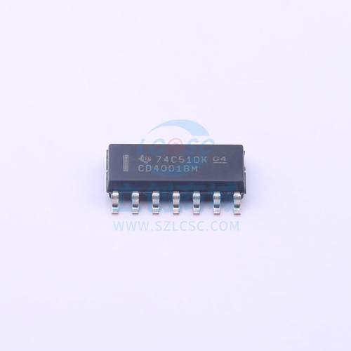 逻辑门 CD4001BM96 SOIC-14_150mil TI 全新原装正品 - 图1