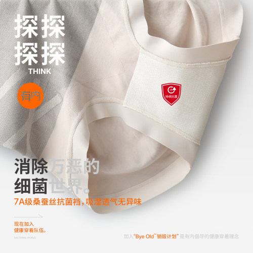 有内女士高腰收腹内裤女桑蚕丝裆抗菌2026新款提臀大码女生三角裤 - 图2