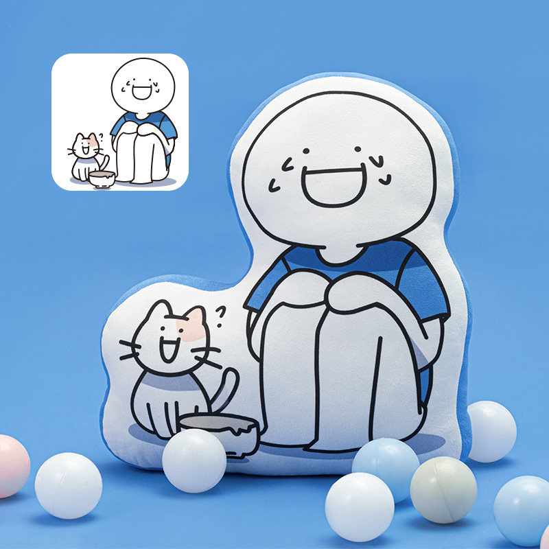 歪瓜出品小蓝和他的朋友椅子抱枕 歪瓜出品动漫毛绒/抱枕/坐垫