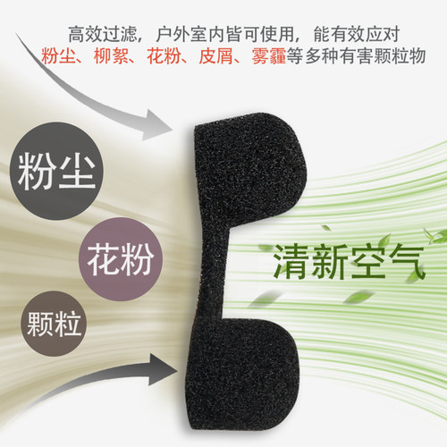 鼻塞防尘隐形护鼻罩防工业粉尘易呼吸花粉打磨用过滤器通鼻口罩 - 图0