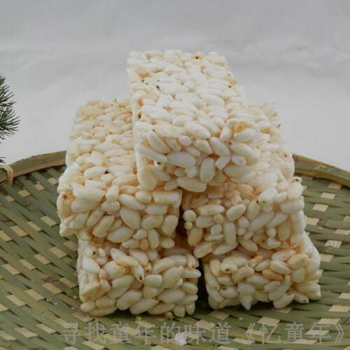 长方形白大米块 大米糕米花糖米花块冻米糖炒米糖米花团米球米棍 - 图2