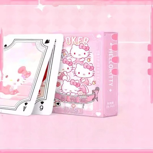 Cartoon poker children's high-looking cards children's playing cards educational games poker cards high-looking small playing cards