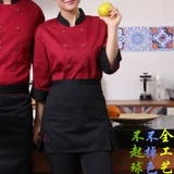 Юбка в складку, черный короткий хлопковый кофейный фартук, делается под заказ