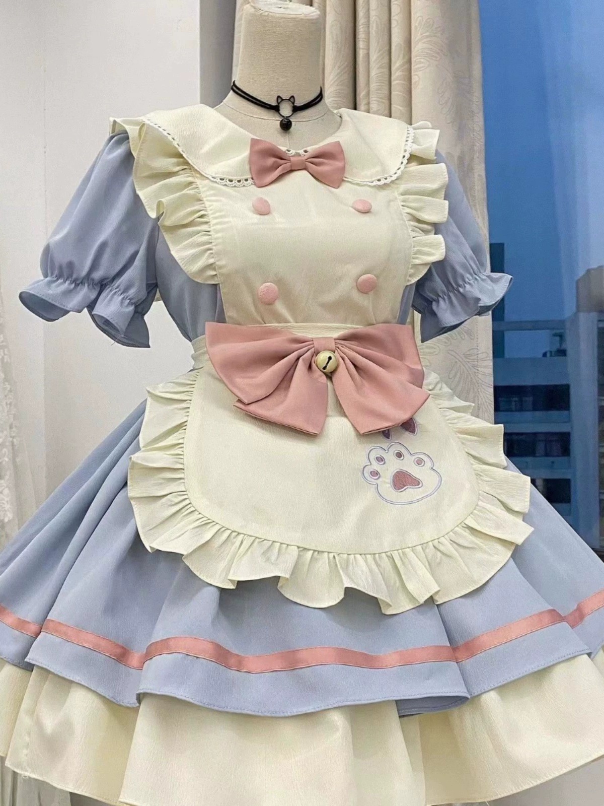 女仆装cos可爱女大佬连衣裙萝莉塔套lolita服万圣节cosplay女裝