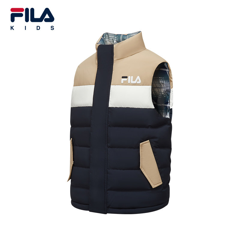FILA斐乐儿童童装马甲2026年春季新款男童中大童休闲轻薄羽绒外套,淘宝优惠券,粉丝福利购,淘宝优惠卷