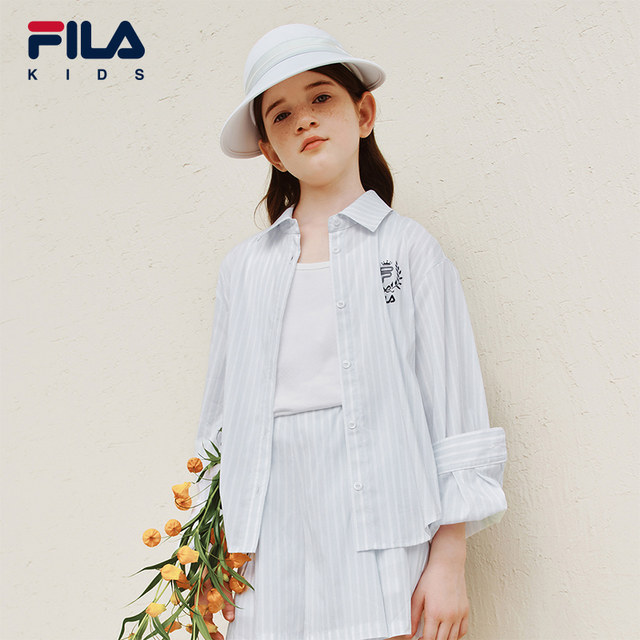 FILA ເສື້ອຍືດແຂນຍາວ + ແສ່ວຫ້າຈຸດ