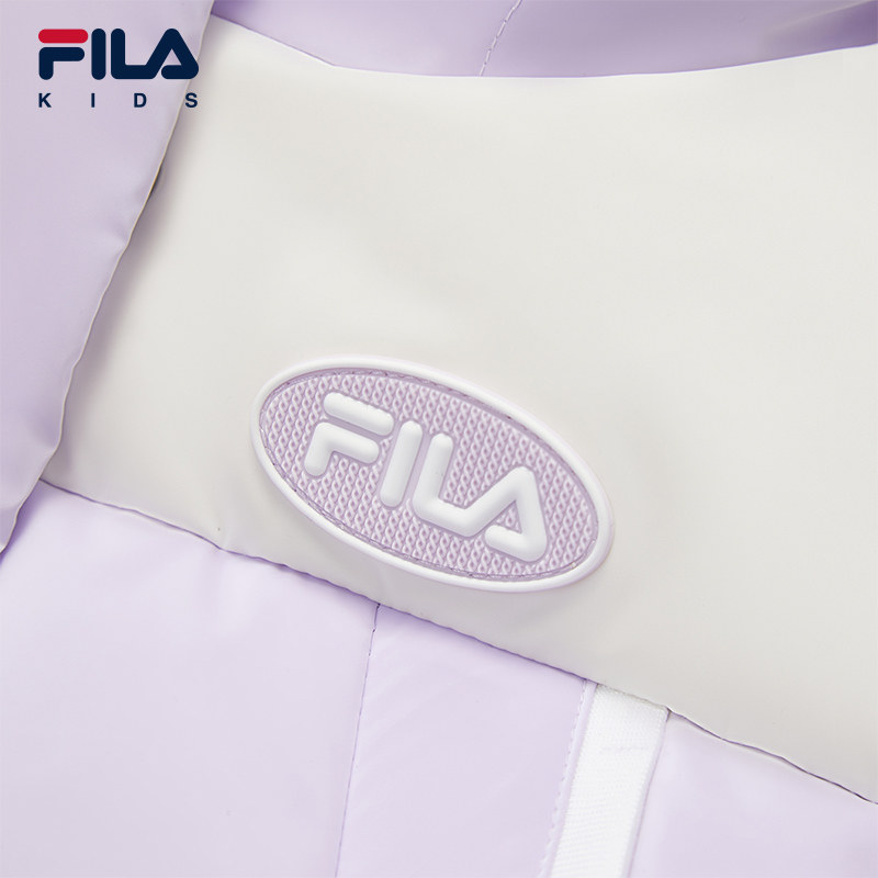 FILA斐乐儿童童装羽绒服2025年冬季新款女童小童休闲宽松长款外套