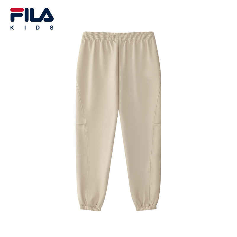 FILA斐乐儿童童装裤子2025年秋季新款男童中大童休闲宽松梭织长裤