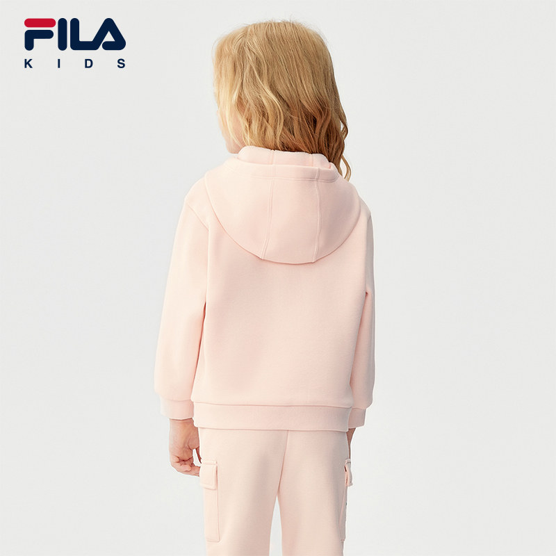 FILA X 彼得兔联名儿童童装卫衣2025年冬季新款女童小童加绒上衣