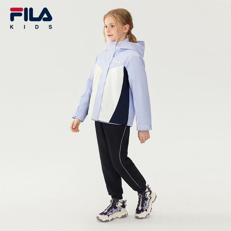 【斐护Pro】FILA斐乐儿童童装羽绒服2025年冬新款女大童加绒外套