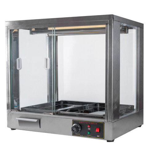 商用不锈钢烤鸭保温展示柜风热脆皮五花肉烧腊手撕鸭展示大保温箱 - 图3